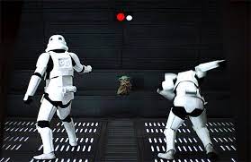 Baby Grogu Yeeting Stormtroopers With The Force The Mandalorian Season 2 Chapter 14 Gif By Joey On Tumblr Star Wars Art Star Wars Gif Star Wars