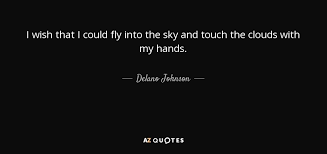 Delano Johnson Quote I Wish That I Could Fly Into The Sky And