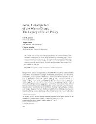 An opioid and, typically, a substance in the depressant class, such as alcohol Pdf Social Consequences Of The War On Drugs The Legacy Of Failed Policy