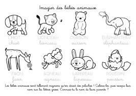 Coloriage animaux gratuit à imprimer. Coloriage A Imprimer Imagier Des Bebes Animaux