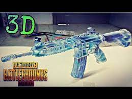Menggambar 3d M416 Glacier Pubg Mobile Youtube Mobile Skin Mobile Tricks Android Hacks