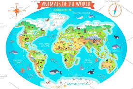 Animals Of The World Flat Design Vector Concept Animals Of The World Graphic Design Resources Book Design