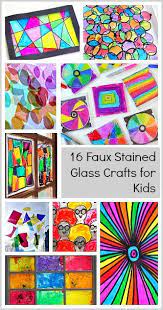 16 Faux Stained Glass Crafts For Kids Kids Art Projects Stained Glass Crafts Stained Glass Crafts For Kids
