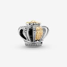 The charm is from the rembrandt charms® collection. 14k Gold Two Tone Regal Crown Charm Pandora Gb