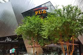 (austin) english barley twist leg pub table with pullout leaves. Todd English P U B Out Olives At Bellagio Next Eater Vegas