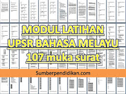 Modul latihan ini dibina oleh jurulatih bahasa melayu berpengalaman adalah sebagai suatu panduan kepada pihak sekolah dalam usaha memantapkan kefahaman dalam menggunakan format baharu upsr 2016. Modul Latihan Upsr Bahasa Melayu Ppd Sbt Sumber Pendidikan
