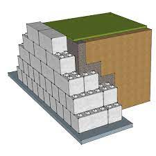 When you build a retaining wall, offset the blocks to give the wall more stability. Gravity Retaining Walls Blockwalls Retaining Wall Design Concrete Block Walls Retaining Wall Blocks
