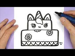 Follow along to learn how to draw this cute unicorn rainbow cake, easy, step by step. How To Draw A Unicorn Rainbow Cake Slice Easy And Cute Drawing Aylin Blog Happy Drawing Ideas Happy Drawings Cute Drawings