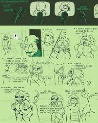1boy 1girls 2019 alphys big breasts breasts clothing comic  digital media (artwork) duo english text eyewear female frisk frisky (under( her)tail) glasses male syhpla text thewill under(her)tail undertale  undertale fanfiction |