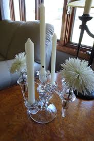 Cambridge Glass Arm Candle Holder With Flower Epergne Vintage Table Candelabra 1940 S Crystal Candle Holder With Candle Holders Single Candle Easy Candles