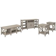 Enter your email address to receive alerts when we have new listings available for tv stand and coffee table set. Bush Furniture Key West Tall Tv Stand With Coffee Table Set Of 2 End Tables Kws025wg