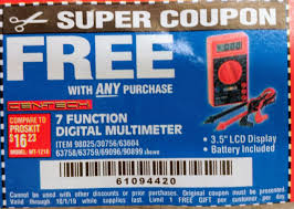 20% off harbor freight coupon may 2021. Harbor Freight Tools Coupon Database Free Coupons 25 Percent Off Coupons Toolbox Coupons 7 Function Digital Multimeter