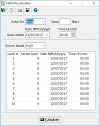 The rate for second order reactions is rate = k a2, so it decreases exponentially, unlike first order reactions. Half Life Calculator 1 1 Download Free Pkhalflife Exe