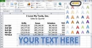 Word then automatically inserts the wordart into your document. How To Insert And Format Wordart In Excel 2010 Dummies