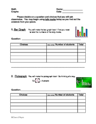 Bar Graph And Pictograph Data Chart Tally Marks