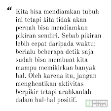 Manusia Tidak Bisa Berhenti Berpikir Manusia Tubuh Persamaan