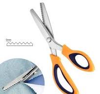 Professional Lace Scissors with Sawtooth Edge - Stainless Steel Pinking  Shears with Safety Lock for Fabric, Cloth & Crafts