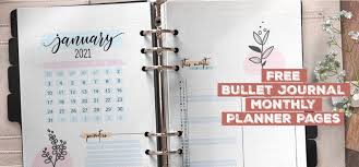 Download the pink monthly calendar, weekly planner bujo . Free Bullet Journal Monthly Planner Pages Bullet Journal Ideas