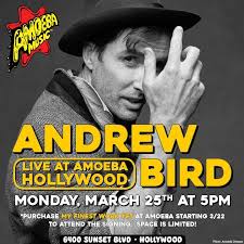 Los Angeles! Andrew will be performing live at Amoeba Music