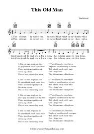 This Old Man He Played One Children Songs Lyrics Lullaby Lyrics Nursery Songs