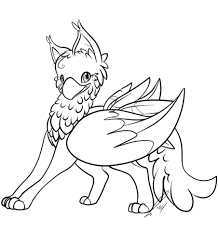Cute baby griffin coloring pages. Cute Gryphon Coloring Page Free Printable Coloring Pages Baby Animal Drawings Animal Coloring Pages Cute Coloring Pages