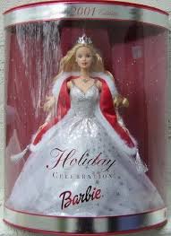 Holiday Celebration 2001 349x480 Holiday Barbie Dolls Christmas Barbie Dolls Christmas Barbie