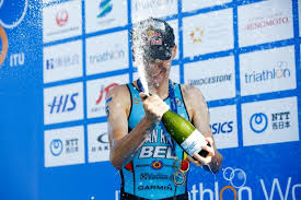 Athletes swam 200 meters, biked four kilometers and ran one kilometer three times, each time in a different order. Athlete Profile Marten Van Riel World Triathlon