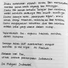 Tapi setidaknya kita sebagai anak sudah sedikit berusaha menunjukkan bentuk kasih sayang pada ibu. Hari Ibu Nasional Ini Surat Sri Mulyani Untuk Ibunya Okezone Economy
