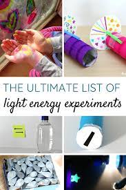 In this activity, learners explore the chemical reaction between water and effervescent antacid tablets. The Ultimate List Of Light Energy Experiments For Kids Light Energy Activities Light Science Science For Kids