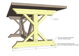 Fancy X Farmhouse Table Diy Dining Table Farmhouse Table Plans Diy Farmhouse Table