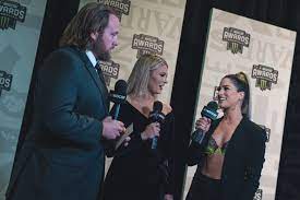 The banquet for the nascar truck series and nascar. Photos Nascar Stars Shine Brightly On Nashville Red Carpet Nascar Com