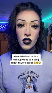 Afro Circus Makeup Zombae Undead