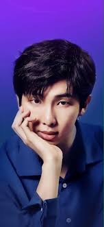 Rm Namjoon Wallpaper Black Hair Blue Purple Namjoon Kim Namjoon Bts Rap Monster