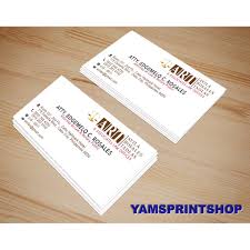 Five hundred, standard 2 x 3 1/2 business cards, white with blue ink, maximum of nine lines. Calling Card Business Card Shopee Philippines