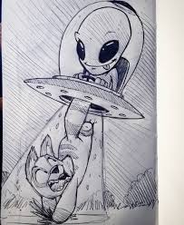 Lunch Break Doodle Drawlloween And Inktober Theme For Today Was Aliens Hope You All Have A Wonderful Amazing Saturd Alien Drawings Alien Art Graffiti Drawing