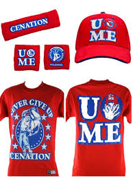 John Cena Red Cenation Wwe Costume T Shirt Baseball Hat Headband Wristbands Kids Wwe T Shirts T Shirt Costumes Wwe Costumes