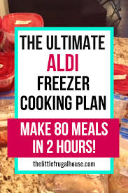 The Ultimate Aldi Freezer Cooking Plan 80 Meals In 2 Hours Freezer Crockpot Meals Beef Freezer Meals Best Freezer Meals