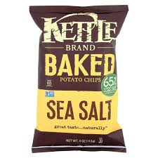 Kettle Brand Potato Chips Baked Olive Oil Case Of 15 4 Oz Baked Potato Chips Potato Chips Chips