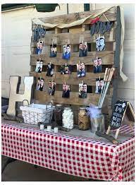 Groom s room have a couple s engagement party. I Do Bbq Engagement Party Engagement Party Picnic Bbq Theme S More Lovin Table In 2021 Engagement Party Picnic Bbq Party Decorations Engagement Party Bbq