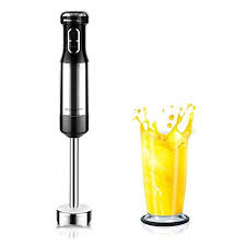 Aigostar Speedy 30jil Mixeur Plongeant De 800w Et Verre Melangeur De 700ml Controle Graduel De La Vitesse Et Fo Petit Electromenager Acier Inoxydable Mixeur
