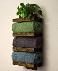 55 Fabulous Farmhouse Rustic Bathroom Design Ideas Diy Towels Bath Towel Racks Diy Bathroom Storage