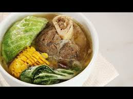 Bulalo Is A Comforting Filipino Soup Recipe Made With Beef Shanks And Marrow Bones Watch This Video To Learn Healthy Meals For One Recipes Beef Nilaga Recipe