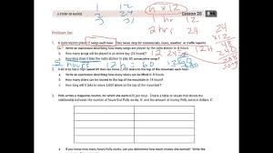 You can set up the equation x 2 = 400 to find the length of a side. Grade 6 Module 4 Lesson 20 Problem Set Youtube