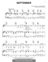 September Earth Wind And Fire By A Mckay A Willis M White On Musicaneo September Earth Earth Wind Fire Earth Wind Fire September