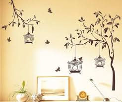 187*128cm big size tree wall stickers birds flower home decor wallpapers for living room bedroom diy vinyl rooms decoration style: Wall Sticker For Home Wall Decor In India Business Insider India