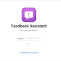 Feedback app from support.apple.com