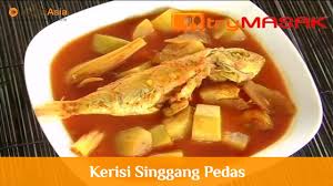 Ok saya nak kongsikan resepi asam pedas ikan kerisi yang saya pelajari daripada mak saya. Kerisi Singgang Pedas Try Masak Icookasia Youtube