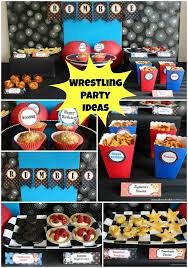 Wrestling Party Ideas Printables Moms Munchkins Wwe Birthday Party Wwe Birthday Wwe Party