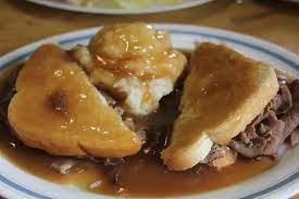 Hot Roast Beef Sandwich With Gravy Roast Beef Recipes Hot Roast Beef Sandwiches Roast Beef Sandwiches