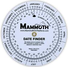 Mammoth Date Finder Wheel Chart Buy Online In Uae